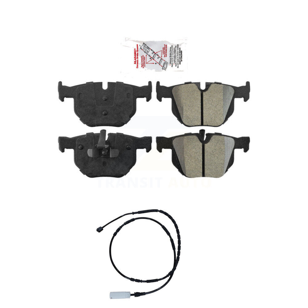 Rear Ceramic Disc Brake Pads And Wear Sensors Kit For BMW 335i 335is 335d KNW-100893