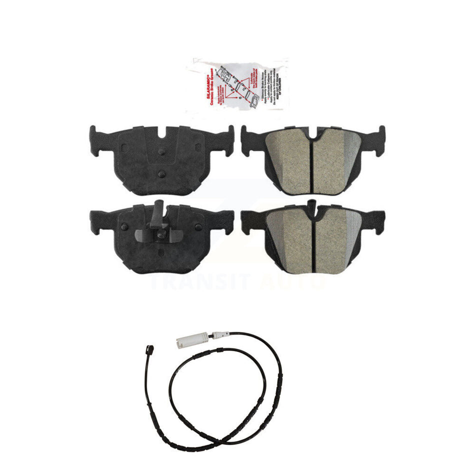 Rear Ceramic Disc Brake Pads And Wear Sensor Kit For 2013-2015 BMW X1 xDrive35i with 3.0L KNW-100905