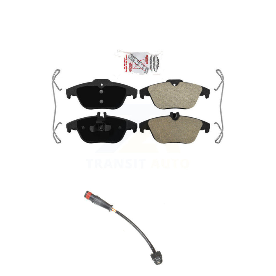 Rear Ceramic Disc Brake Pads And Wear Sensors Kit For 2011 Mercedes-Benz C63 AMG 6.3L KNW-100912