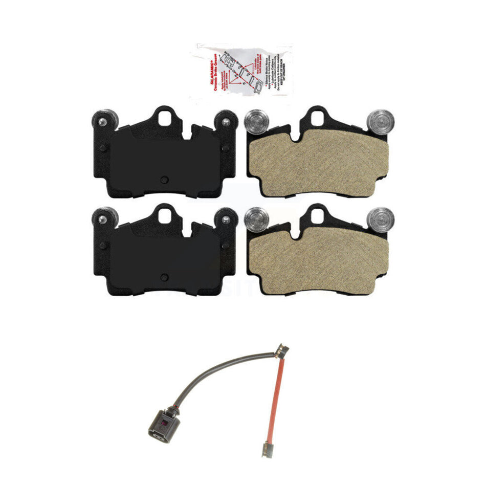 Rear Ceramic Brake Pad And Wear Sensor Kit For Audi Q7 Porsche Cayenne Volkswagen Touareg KNW-100955