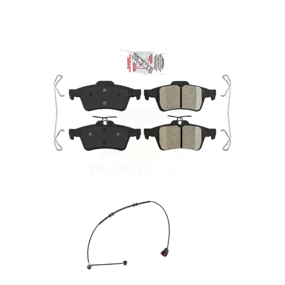 Rear Ceramic Disc Brake Pads Wear Sensor Kit For Jaguar XK XKR 4.2L with rear brakes KNW-100957