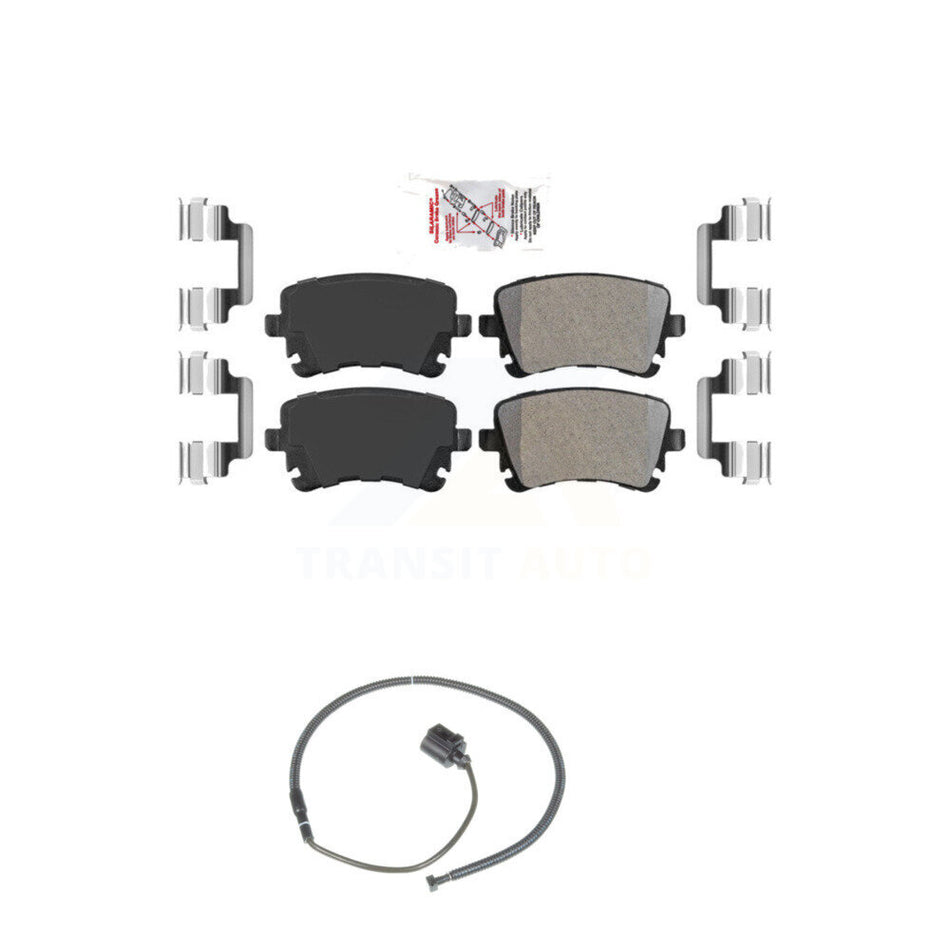 Rear Ceramic Disc Brake Pads And Wear Sensors Kit For Volkswagen Phaeton Audi S6 KNW-100970