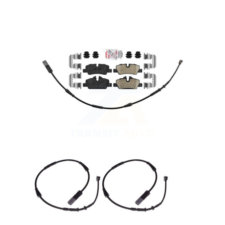 Rear Ceramic Disc Brake Pads And Extra Wear Sensors Kit For Mini Cooper KNW-100984