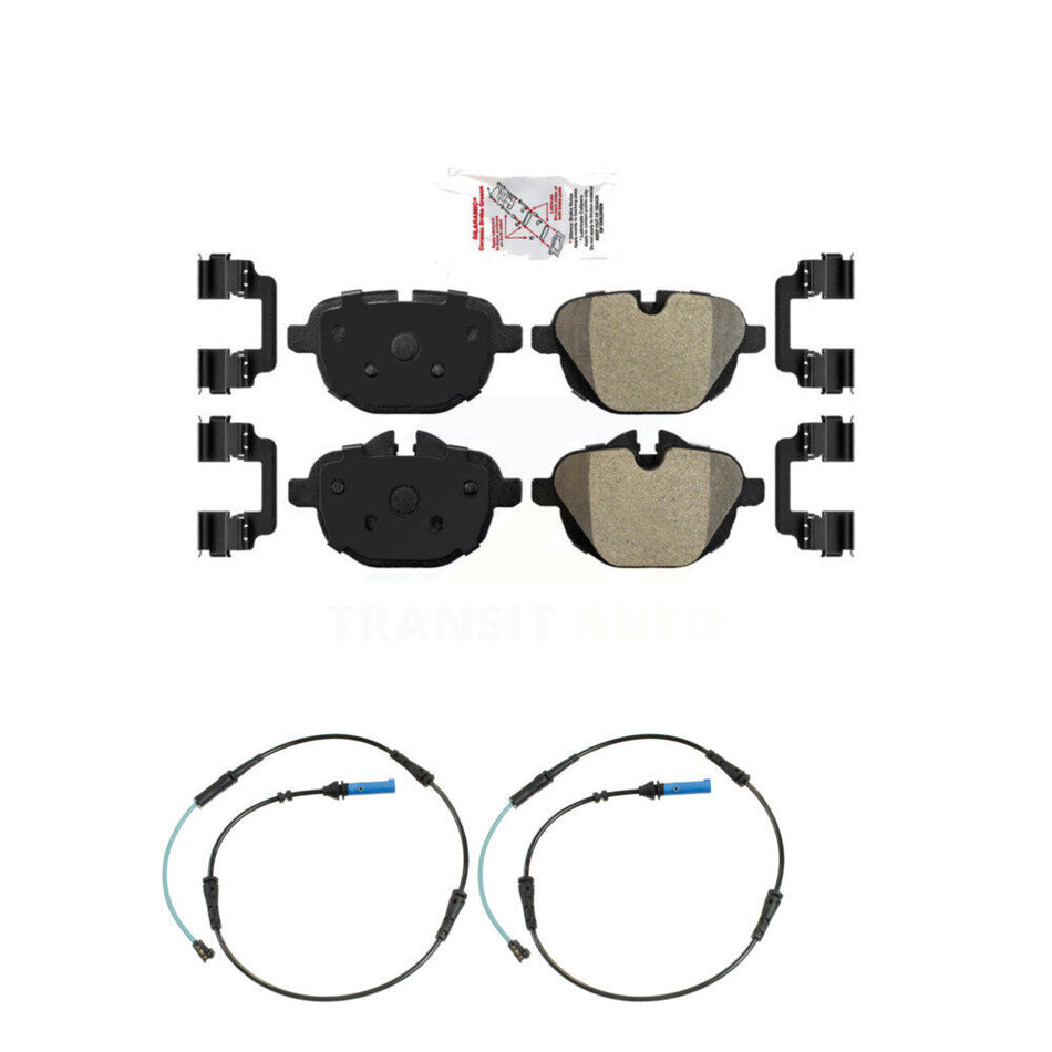 Rear Ceramic Disc Brake Pads And Wear Sensors Kit For BMW 530i xDrive 530e 540d KNW-100991