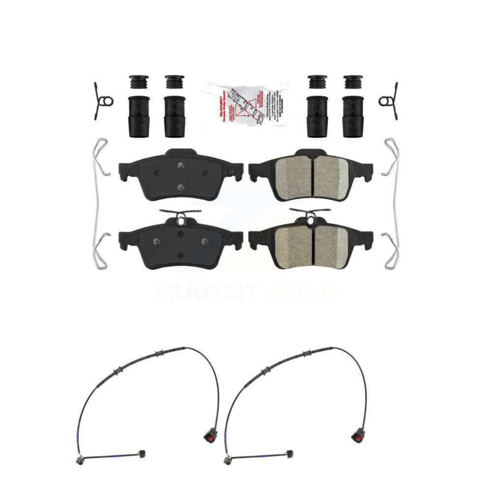 Rear Ceramic Disc Brake Pads Wear Sensor Kit For Jaguar XK XKR 4.2L with rear brakes KNW-101007