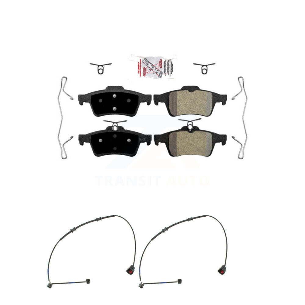 Rear Ceramic Disc Brake Pads Wear Sensor Kit For Jaguar XK XKR 4.2L with rear brakes KNW-101009