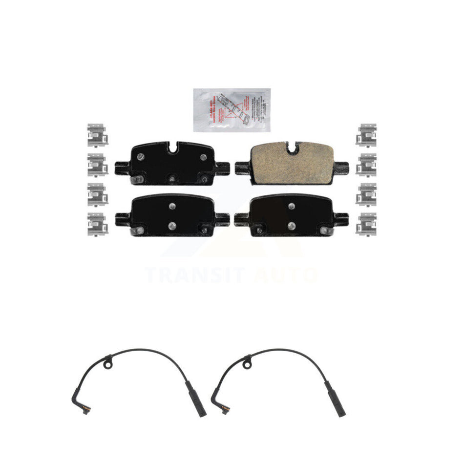 Rear Ceramic Brake Pad Wear Sensor Kit For GMC Chevrolet Silverado 1500 Sierra Limited XL KNW-101014