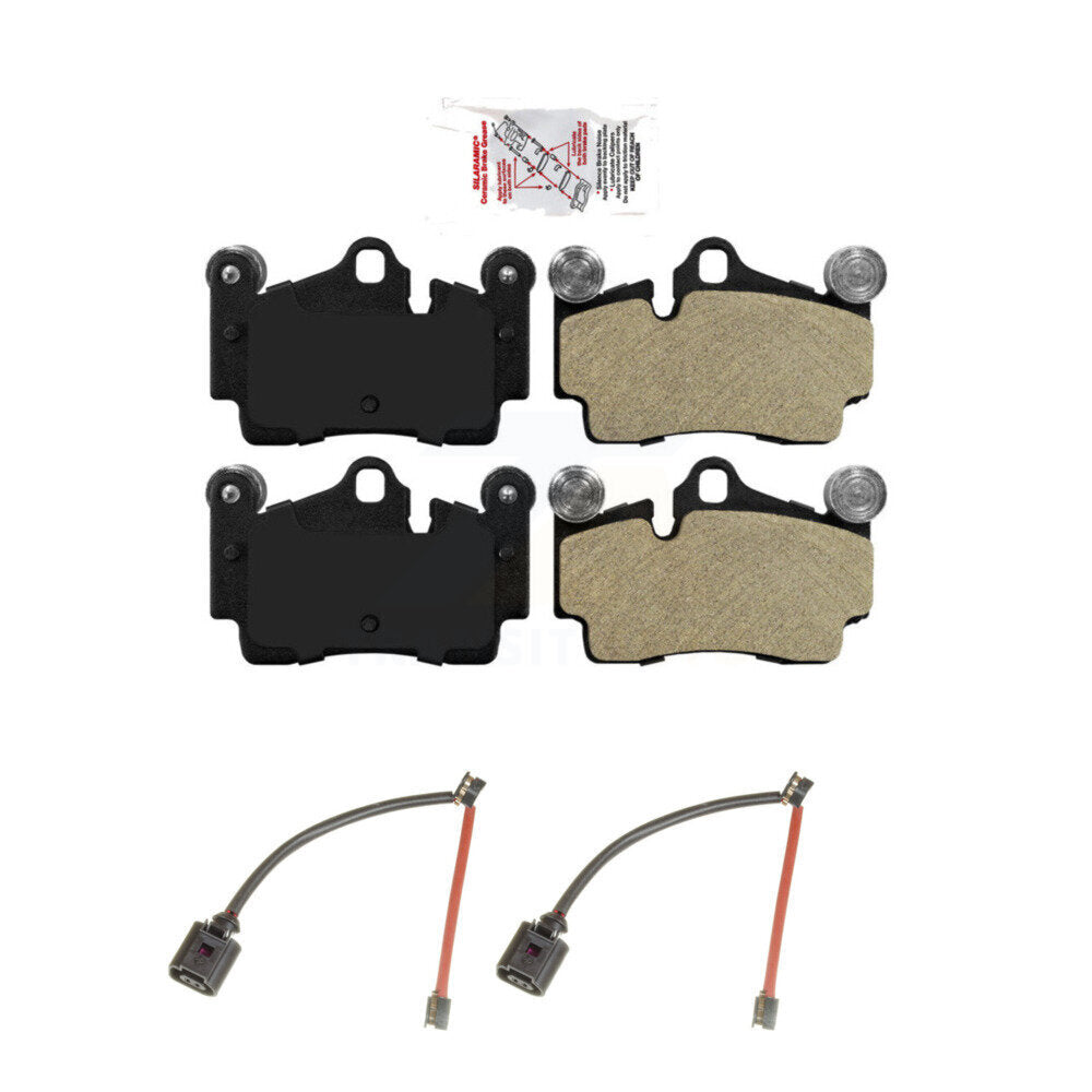 Rear Ceramic Brake Pad And Wear Sensor Kit For Audi Q7 Porsche Cayenne Volkswagen Touareg KNW-101019
