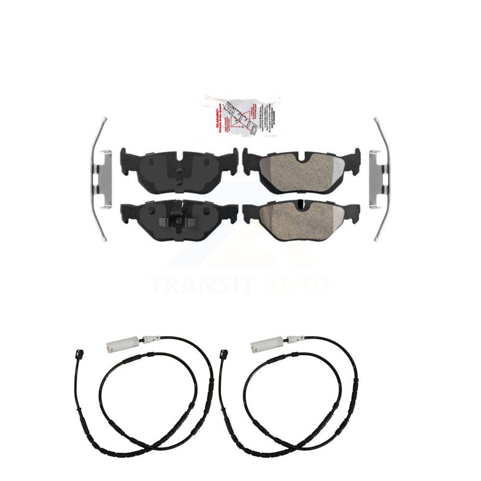 Rear Ceramic Disc Brake Pads And Wear Sensors Kit For BMW X1 KNW-101031