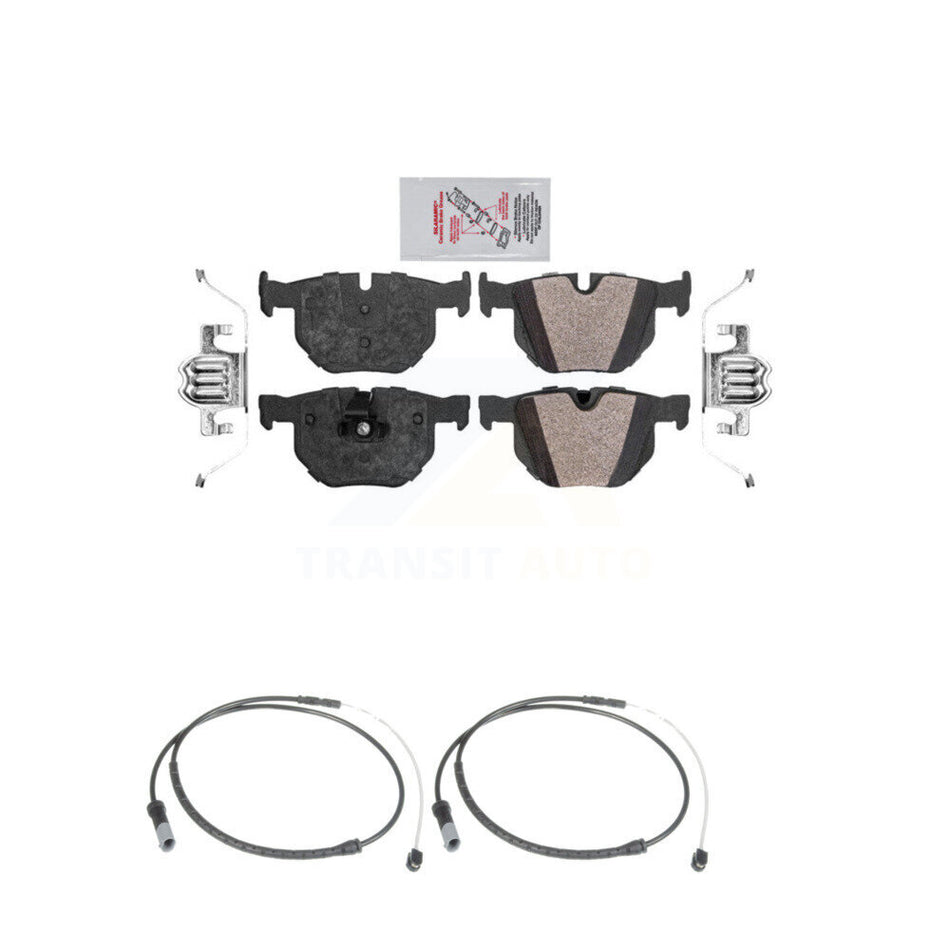 Rear Ceramic Disc Brake Pads And Wear Sensors Kit For BMW X5 X6 KNW-101033