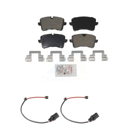 Rear Ceramic Disc Brake Pads And Wear Sensors Kit For Porsche Macan Audi A6 KNW-101058