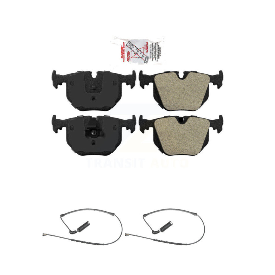 Rear Ceramic Disc Brake Pads And Wear Sensors Kit For 2000-2006 BMW X5 KNW-101074