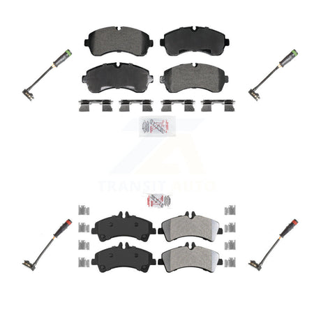 Front Rear Ceramic Disc Brake Pads And Wear Sensors Kit For Mercedes-Benz Sprinter 3500 KNW-101263