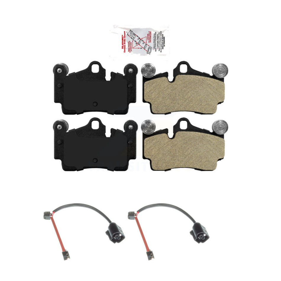 Rear Ceramic Brake Pad And Wear Sensor Kit For Audi Q7 Porsche Cayenne Volkswagen Touareg KNW-101368