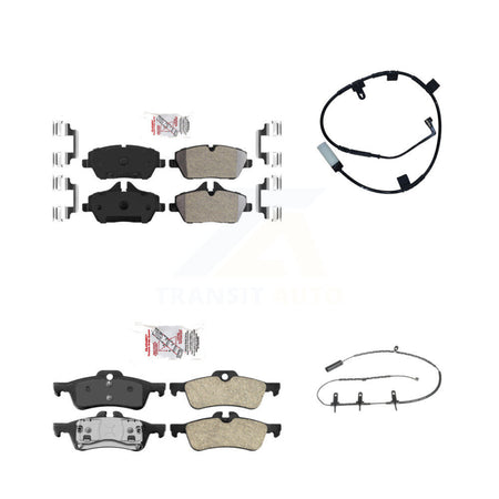Front Rear Ceramic Disc Brake Pads And Wear Sensors Kit For Mini Cooper KNW-101407