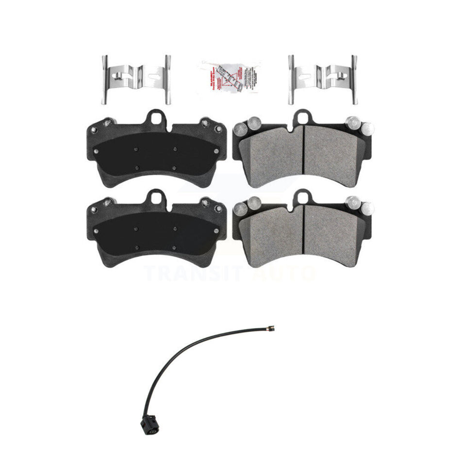 Front Ceramic Disc Brake Pad And Wear Sensor Kit For Audi Q7 with Composite KNW-101467