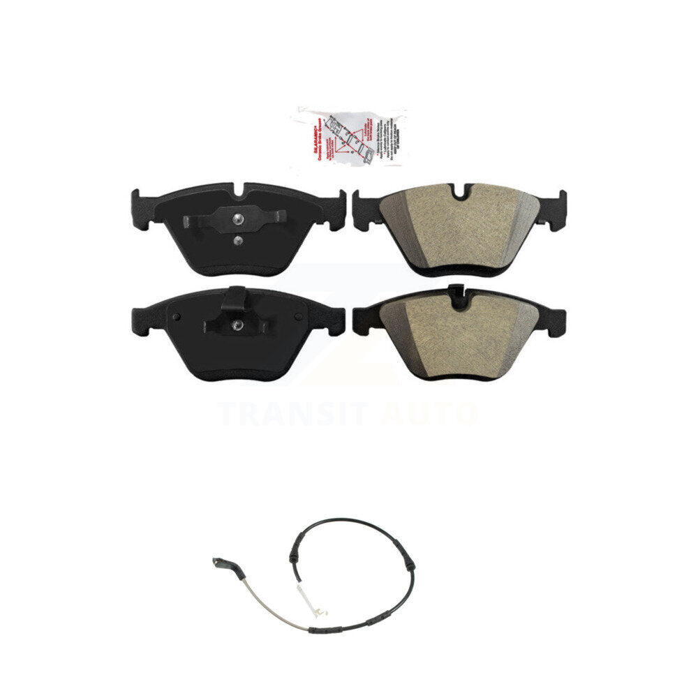 Front Ceramic Disc Brake Pads And Wear Sensors Kit For 2013 BMW X1 xDrive35i with 3.0L KNW-101469
