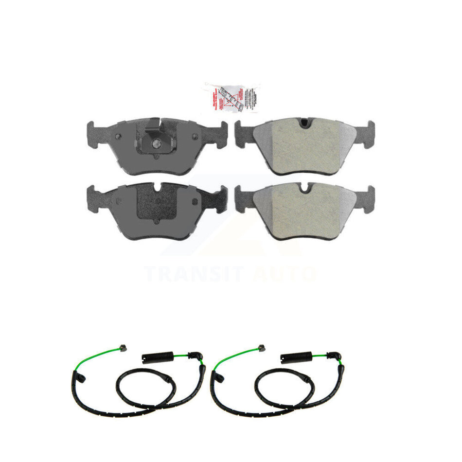 Front Ceramic Disc Brake Pads And Wear Sensors Kit For BMW X3 3.0L KNW-101477