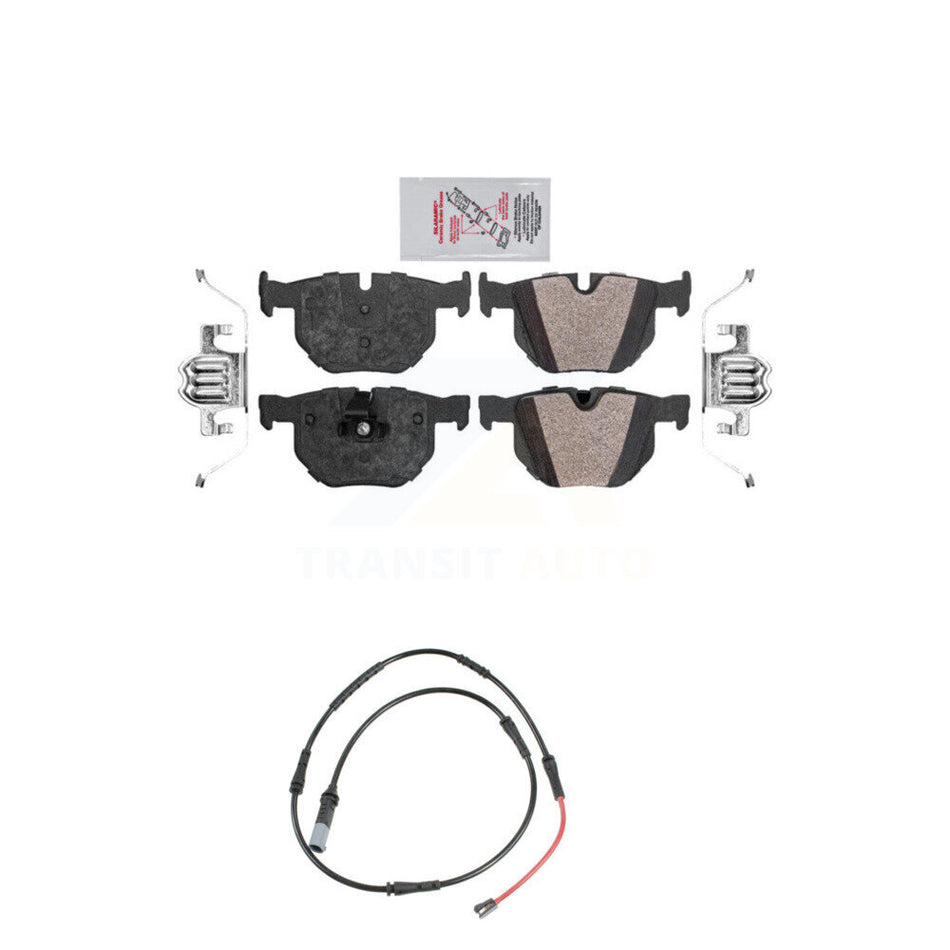 Rear Ceramic Disc Brake Pads And Wear Sensors Kit For 2009-2010 BMW 528i xDrive KNW-101484
