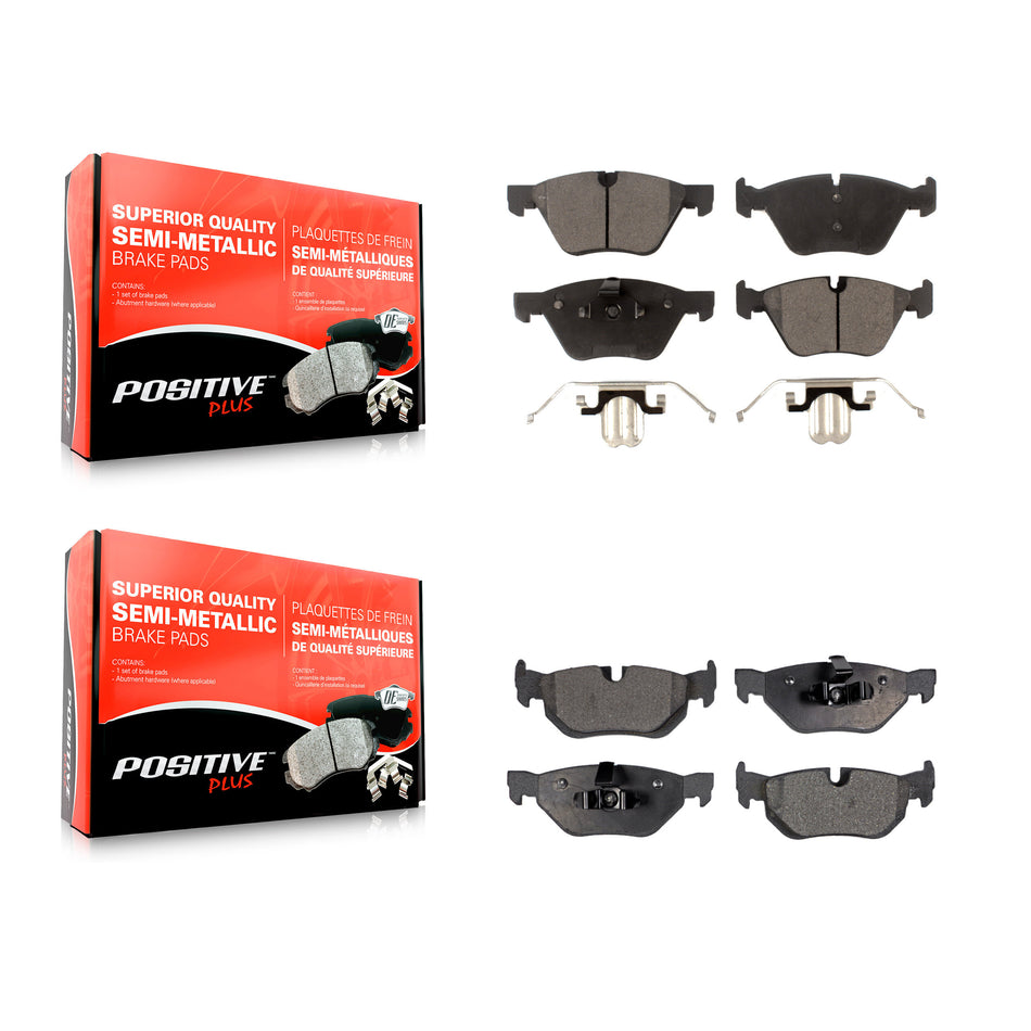 Front Rear Semi-Metallic Brake Pads Kit For BMW 328i 325i 328xi 128i 325xi X1 120i 323i KPF-100032