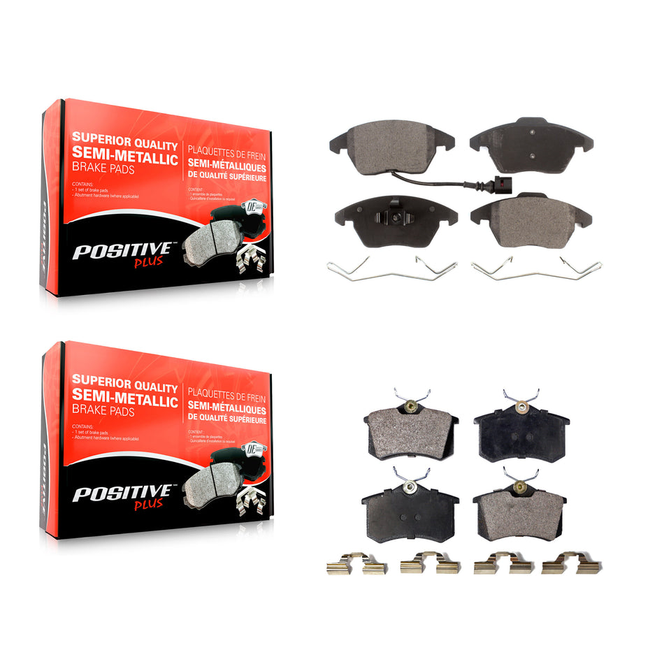 Front Rear Semi-Metallic Brake Pads Kit For Volkswagen Jetta Beetle Golf KPF-100055