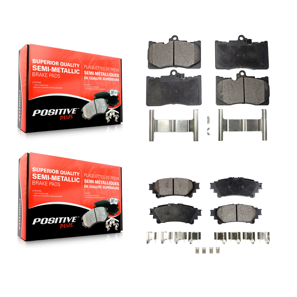Front Rear Semi-Metallic Brake Pads Kit For Lexus GS350 IS300 IS200t IS350 RC350 RC300 RC200t GS300 GS200t GS450h KPF-100056