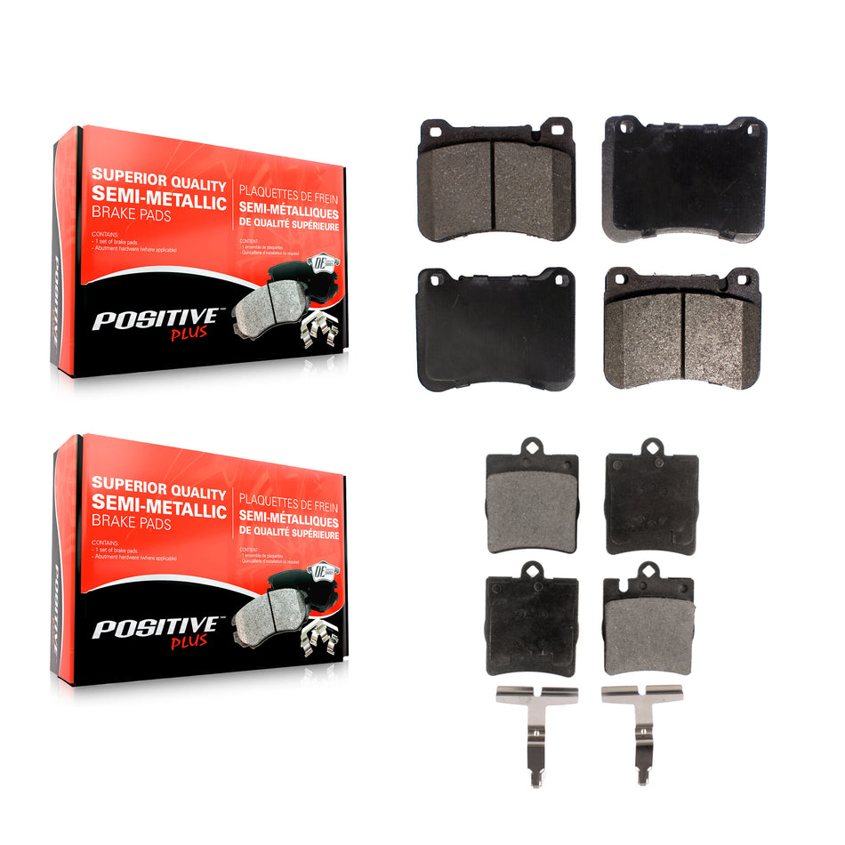 Front Rear Semi-Metallic Brake Pads Kit For Mercedes-Benz C230 CLK350 C320 SLK350 SLK300 KPF-100057
