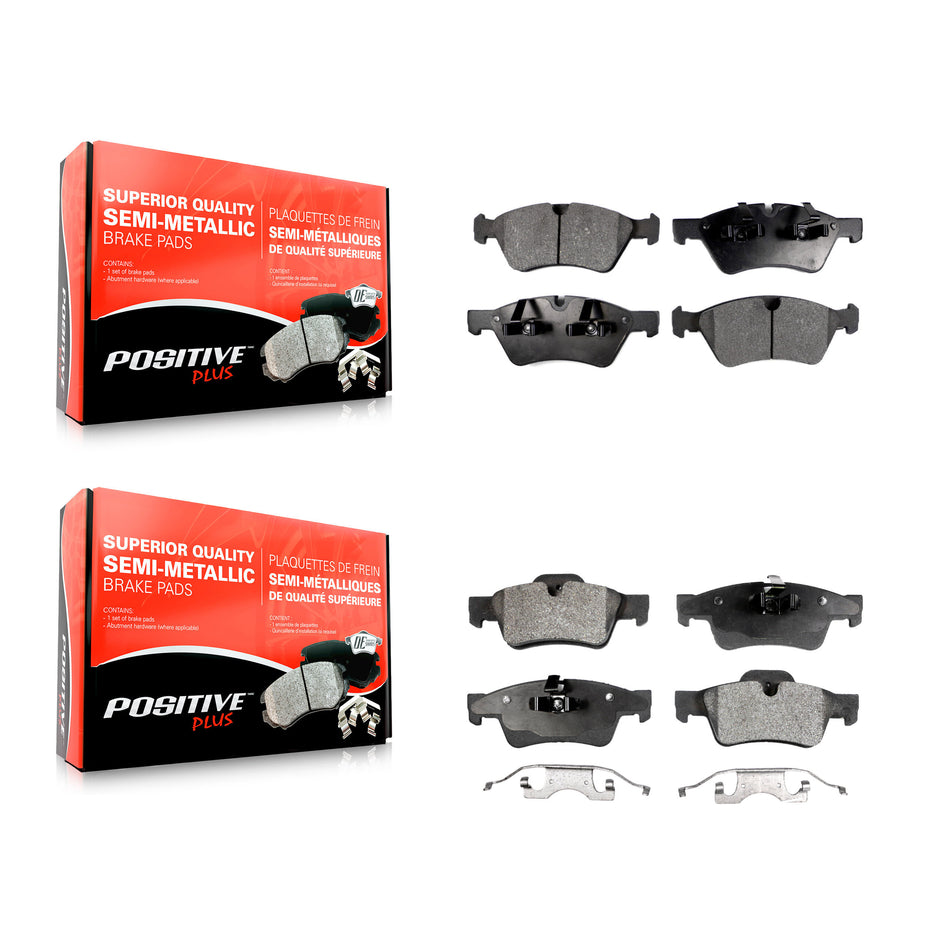 Front Rear Semi-Metallic Brake Pads Kit For Mercedes-Benz ML350 GL450 R350 GL550 ML500 ML320 GL350 ML550 GL320 R500 R320 G55 AMG ML450 KPF-100058