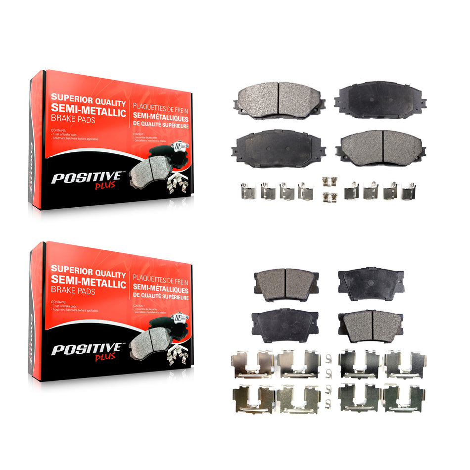 Front Rear Semi-Metallic Brake Pads Kit For Toyota RAV4 Lexus HS250h KPF-100087