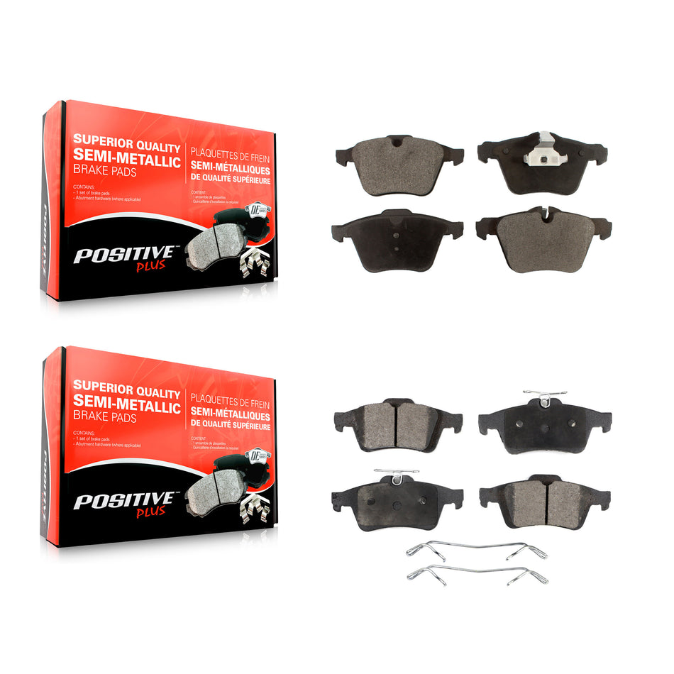 Front Rear Semi-Metallic Brake Pads Kit For Jaguar XF XJ XKR XK KPF-100092