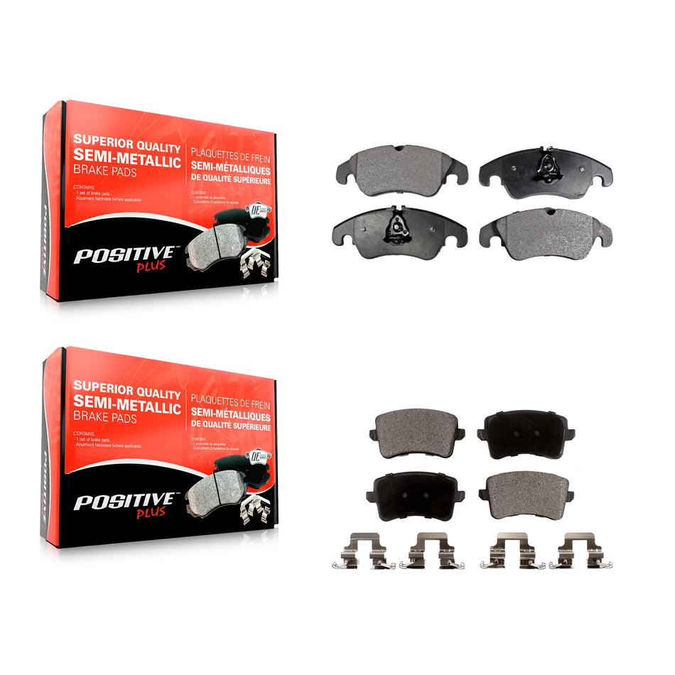 Front Rear Semi-Metallic Brake Pads Kit For Audi Q5 A4 Quattro A5 allroad S5 KPF-100117