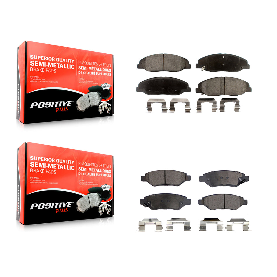 Front Rear Semi-Metallic Brake Pads Kit For Cadillac CTS KPF-100128