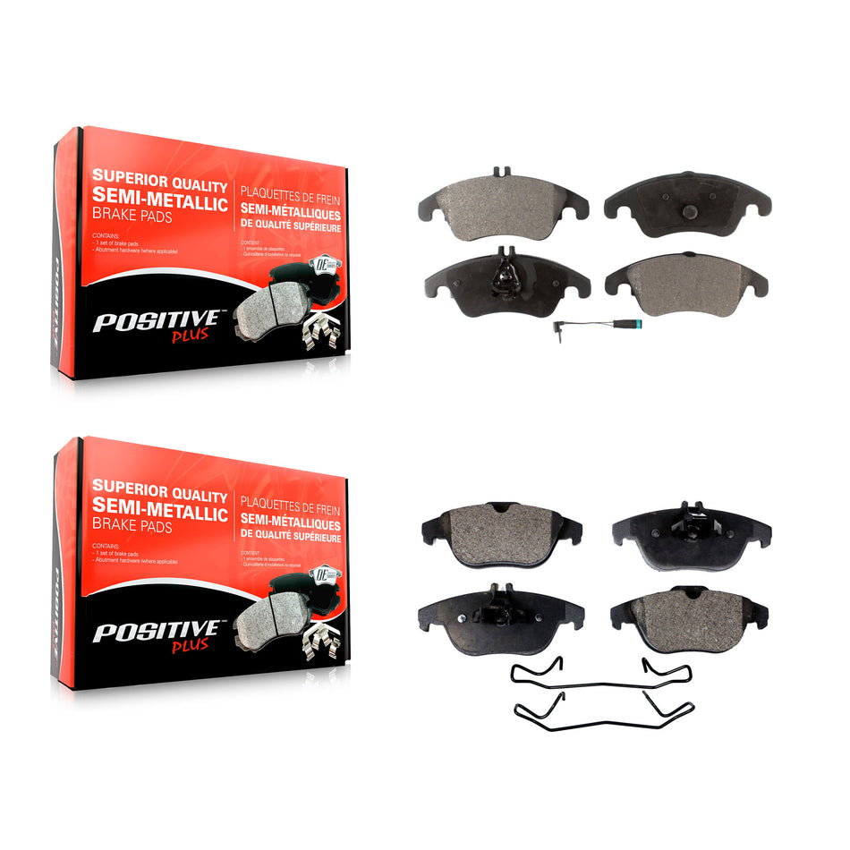 Front Rear Semi-Metallic Brake Pads Kit For Mercedes-Benz E350 C300 C250 C350 E550 E400 KPF-100132