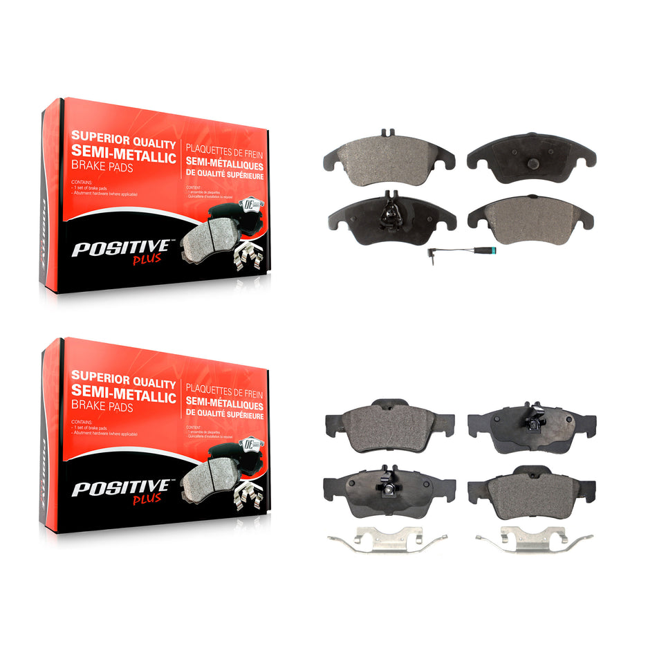 Front Rear Semi-Metallic Brake Pads Kit For Mercedes-Benz E350 E400 CLS400 E250 KPF-100134