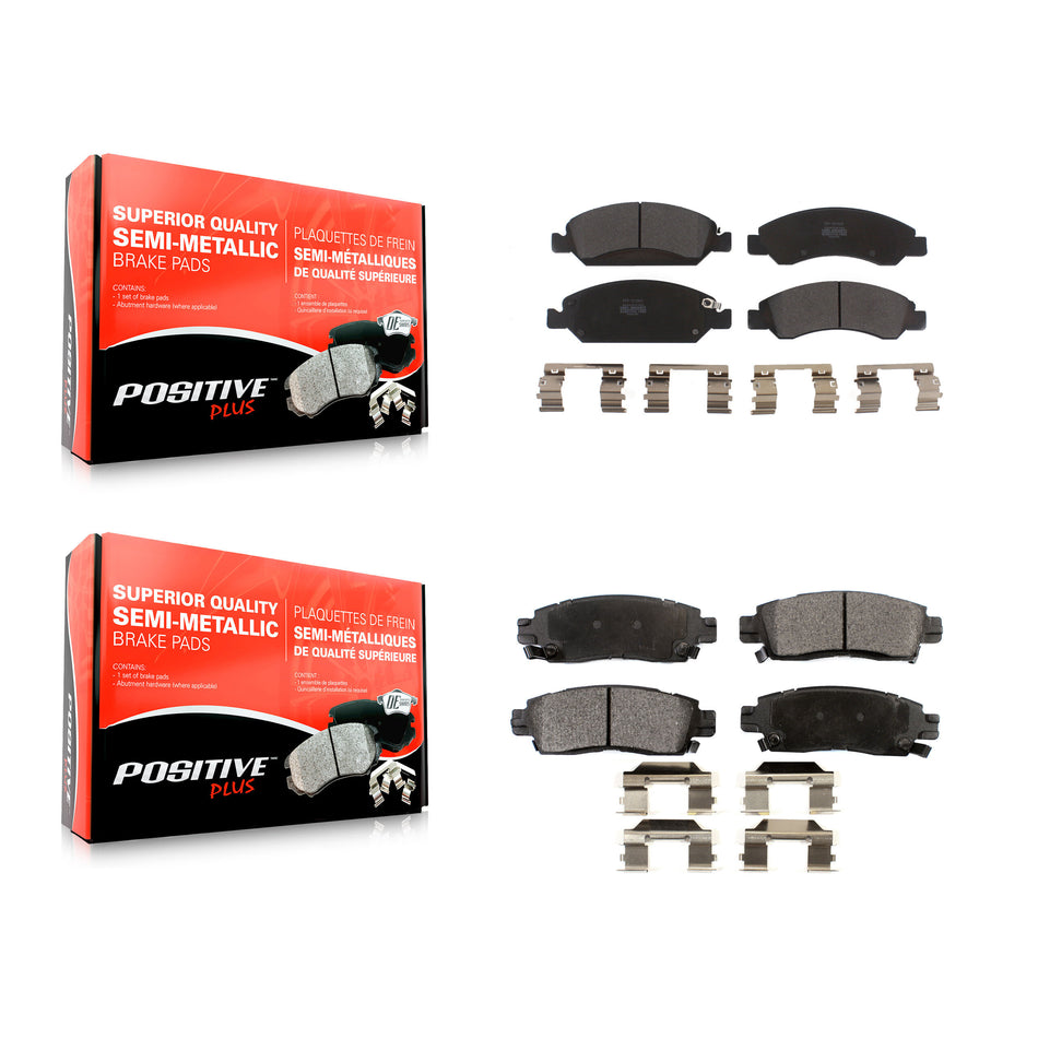 Front Rear Semi-Metallic Brake Pads Kit For Cadillac XTS KPF-100141