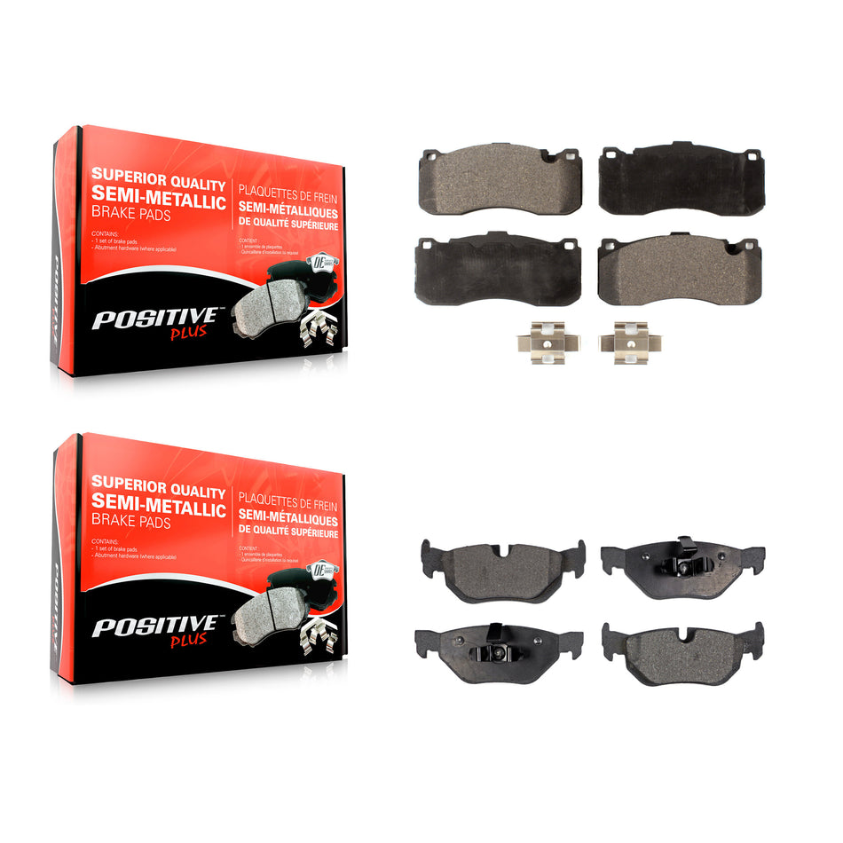 Front Rear Semi-Metallic Brake Pads Kit For BMW 328i xDrive 323i KPF-100143