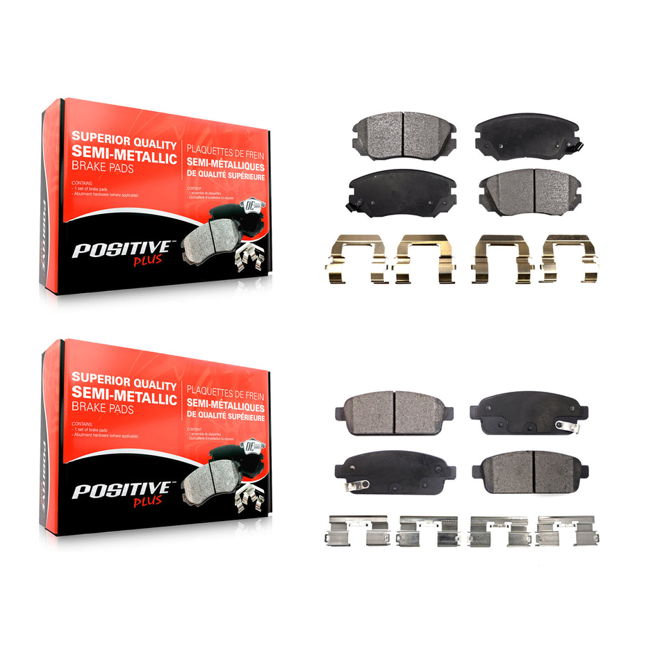 Front Rear Semi-Metallic Brake Pads Kit For Buick Cascada Cadillac ELR KPF-100180