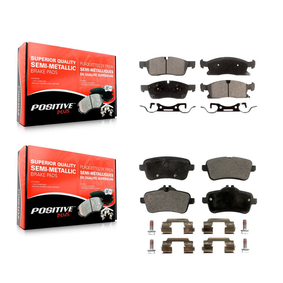 Front Rear Semi-Metallic Brake Pads Kit For Mercedes-Benz ML350 GLE350 GLS450 GL450 GL350 ML400 GLE400 ML250 GLE300d KPF-100193