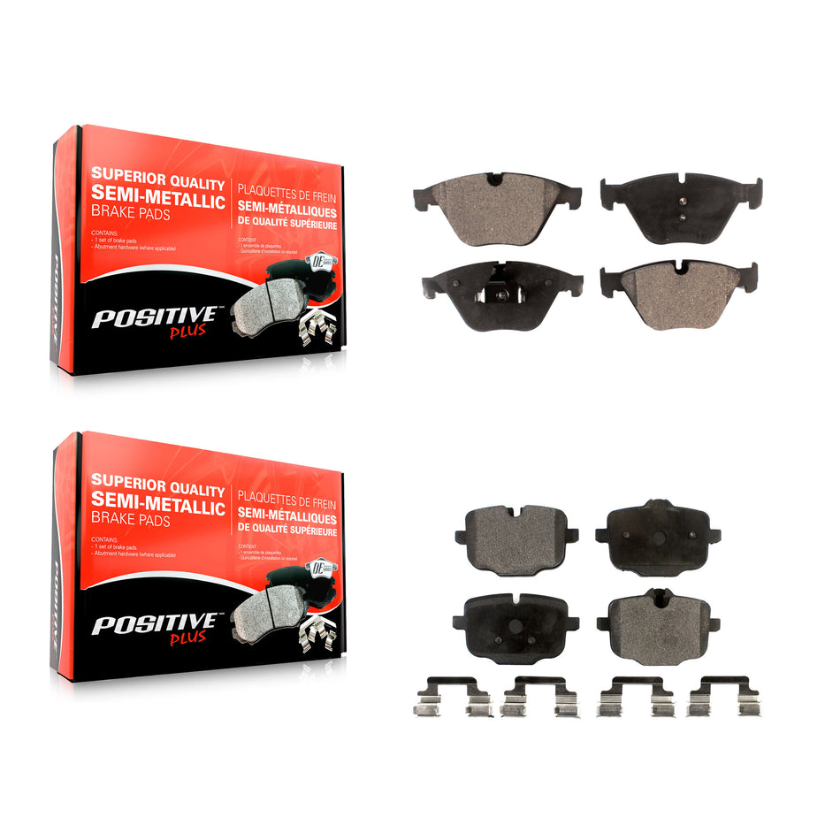 Front Rear Semi-Metallic Brake Pads Kit For BMW 535i 640i Gran Coupe xDrive KPF-100201