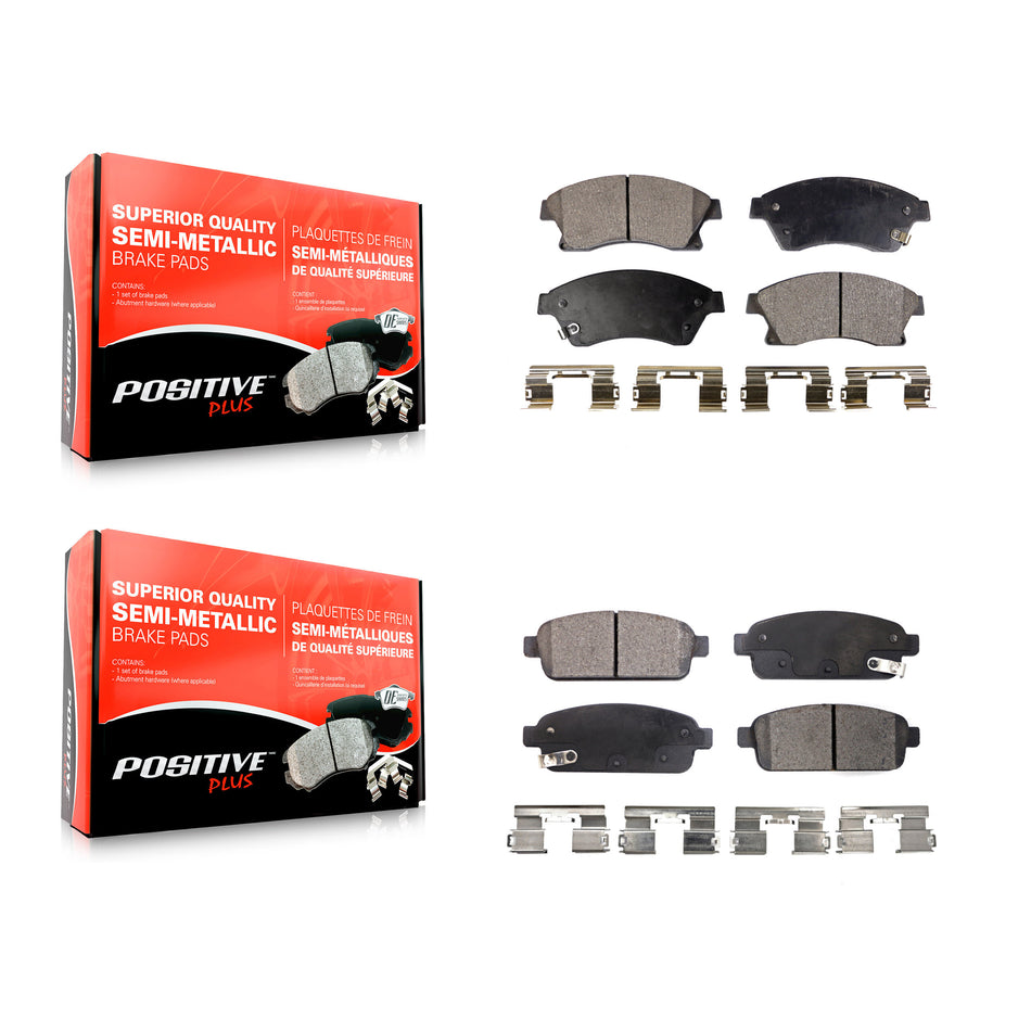 Front Rear Semi-Metallic Brake Pads Kit For Chevrolet Cruze Buick Sonic Encore Trax Verano Limited Volt Orlando KPF-100214