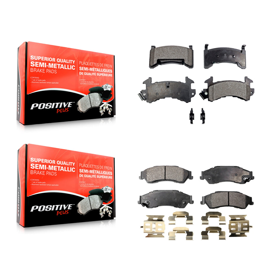 Front Rear Semi-Metallic Brake Pads Kit For Chevrolet S10 GMC Sonoma Blazer Jimmy Isuzu Hombre KPF-100217