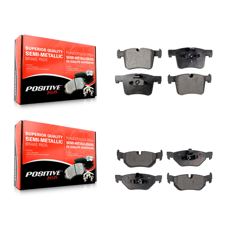 Front Rear Semi-Metallic Brake Pads Kit For 2012 BMW 320i KPF-100222