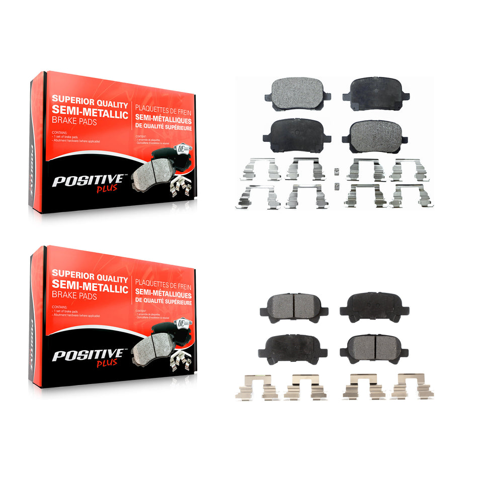 Front Rear Semi-Metallic Brake Pads Kit For Toyota Camry Avalon Solara KPF-100337