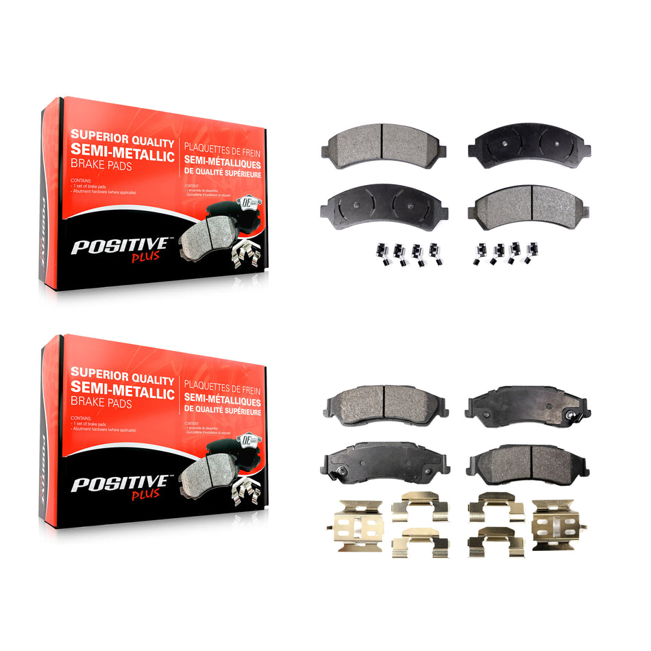 Front Rear Semi-Metallic Brake Pads Kit For Chevrolet S10 Blazer GMC Sonoma Jimmy Oldsmobile Bravada Isuzu Hombre KPF-100340