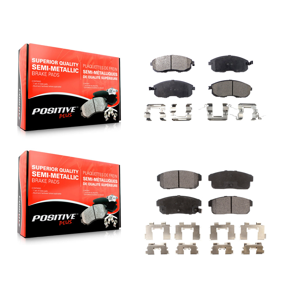 Front Rear Semi-Metallic Brake Pads Kit For Nissan Maxima Infiniti I35 I30 INFINITI KPF-100368