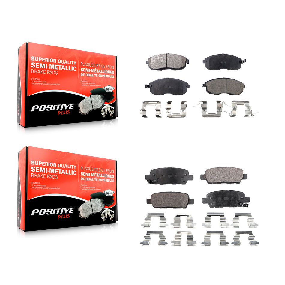Front Rear Semi-Metallic Brake Pads Kit For Nissan Altima Sentra Juke Infiniti G35 350Z INFINITI KPF-100369