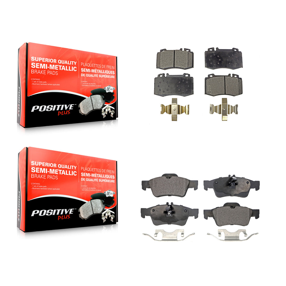 Front Rear Semi-Metallic Brake Pads Kit For Mercedes-Benz E350 SL500 E500 SL550 CLS550 CLS500 S430 S500 E550 CL500 S350 CL600 KPF-100386