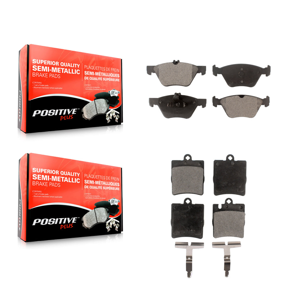 Front Rear Semi-Metallic Brake Pads Kit For Mercedes-Benz E320 CLK320 E430 CLK430 KPF-100388