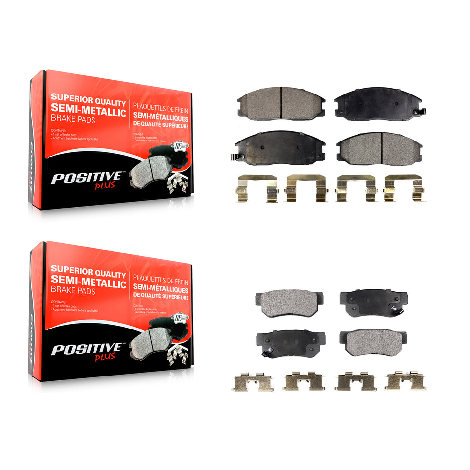Front Rear Semi-Metallic Brake Pads Kit For Hyundai Santa Fe XG350 Kia Amanti XG300 KPF-100396