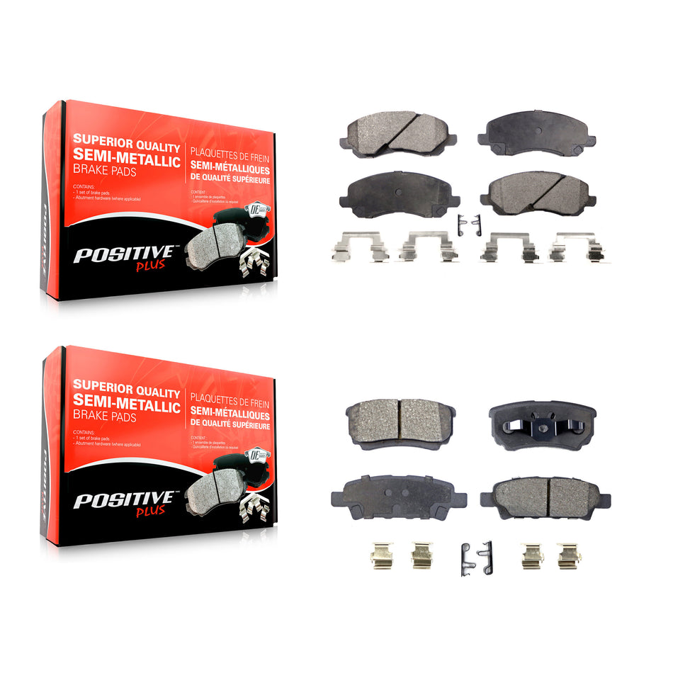 Front Rear Semi-Metallic Brake Pads Kit For Jeep Patriot Dodge Compass Chrysler Caliber Avenger Mitsubishi Lancer Sebring 200 KPF-100398